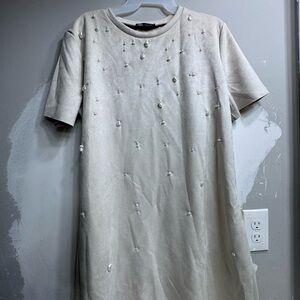 Zara Beige Textured Top